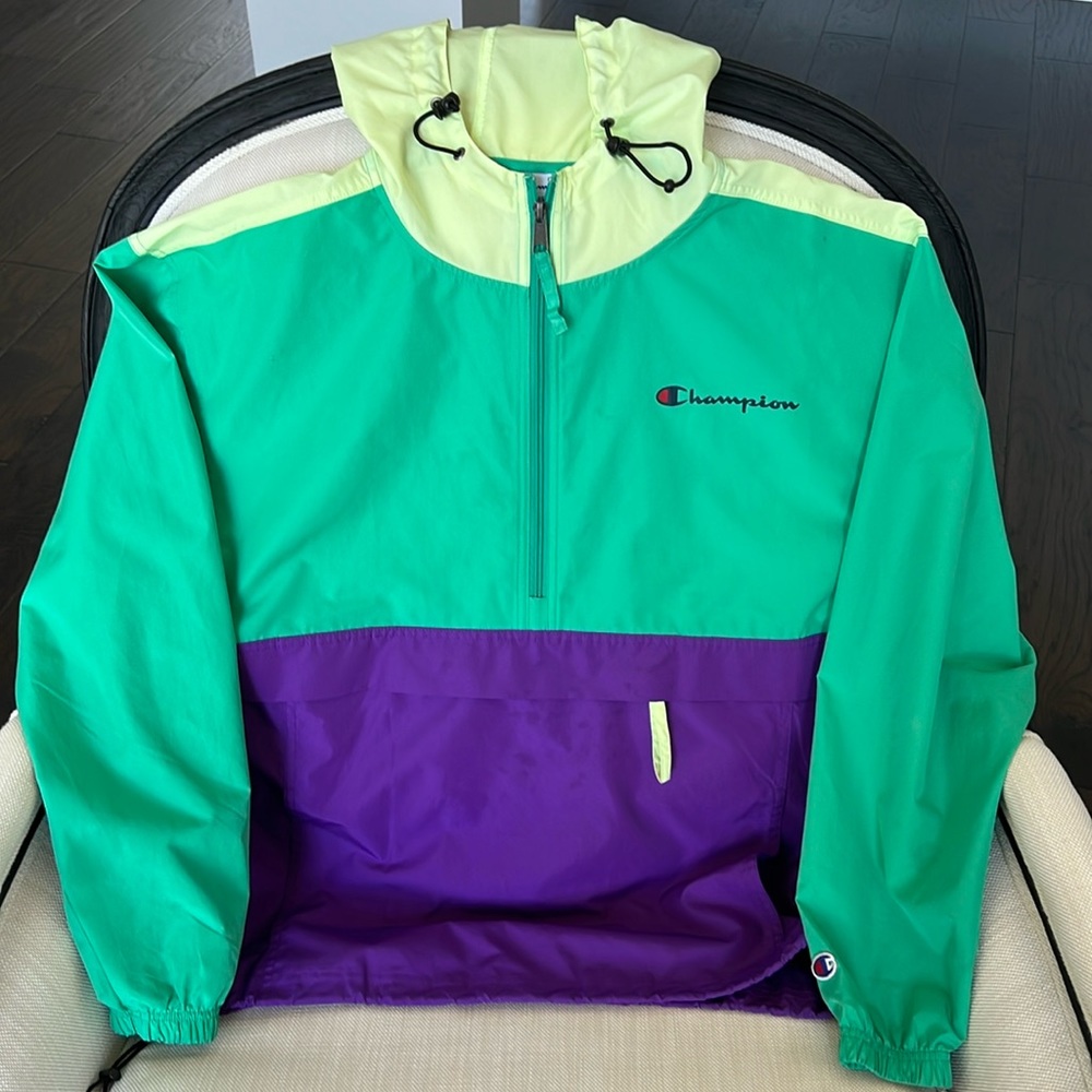 Champion windbreaker 1/4 zip pullover